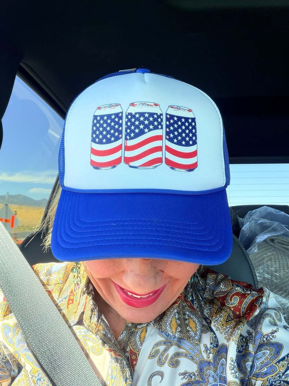 Merica Beer Trucker Hat / 250 Years Celebrating America / Home of the Brave Hats